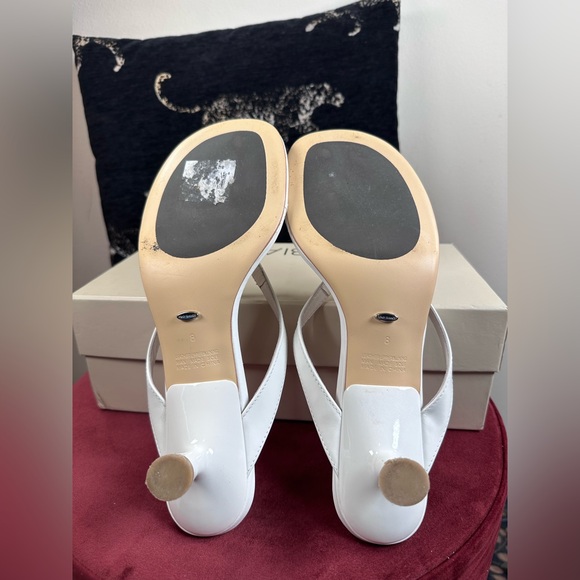 Tony Bianco x REVOLVE Krista Sandal in White kitten heel flip flop open toe - Picture 8 of 10